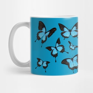 Blue butterflies Mug
